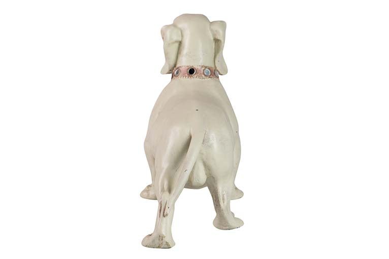 Figura Dog Teckel Resin Biege 42x15x25 cm