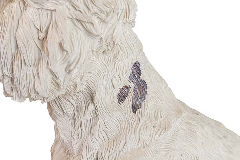 Figura Westie Resin Beige 26x17x31 cm