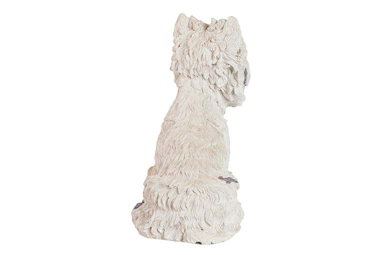 Figura Westie Resin Beige 26x17x31 cm