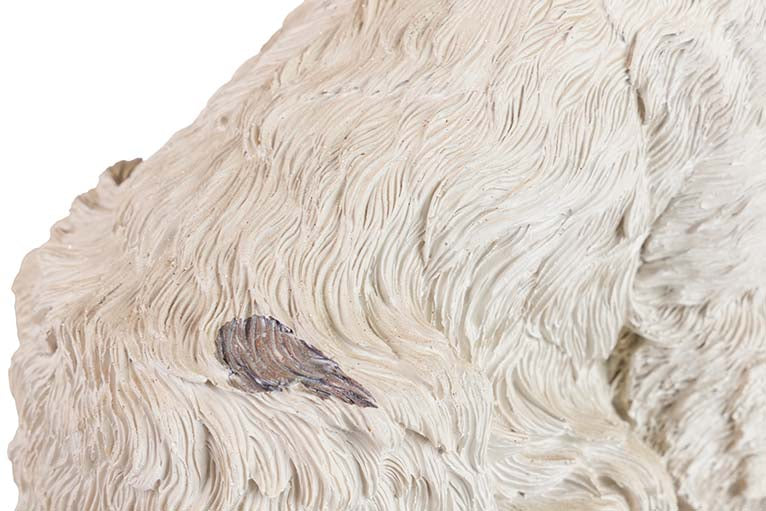 Figura Westie Resin Beige 26x17x31 cm