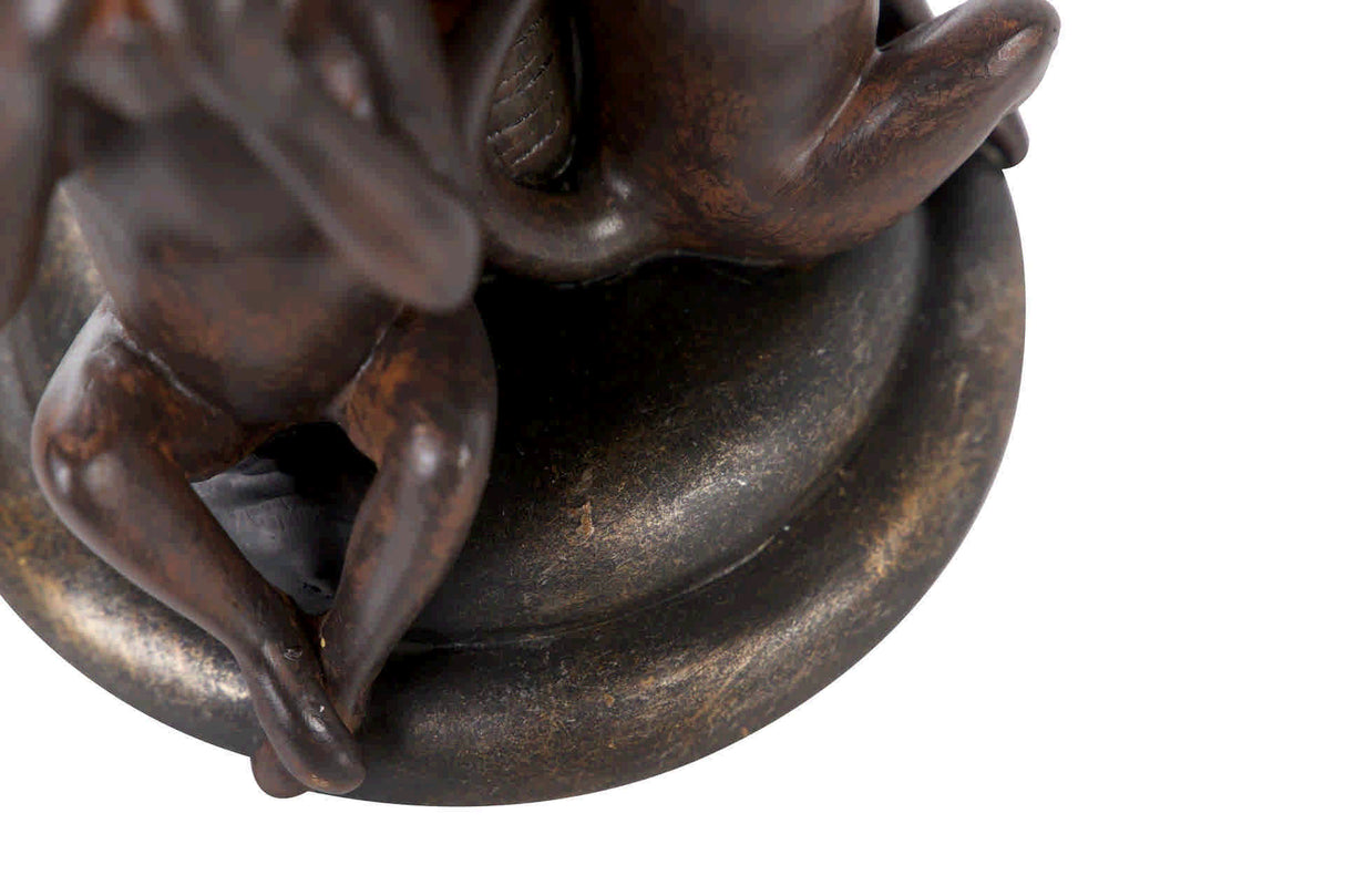 Candelabro Monos Resina 22x21x37 cm