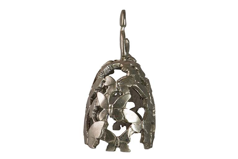 MENINA RESINA PLATEADA 15x10x18 CM