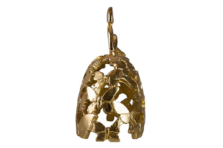 MENINA RESINA DORADA 15x10x18 CM