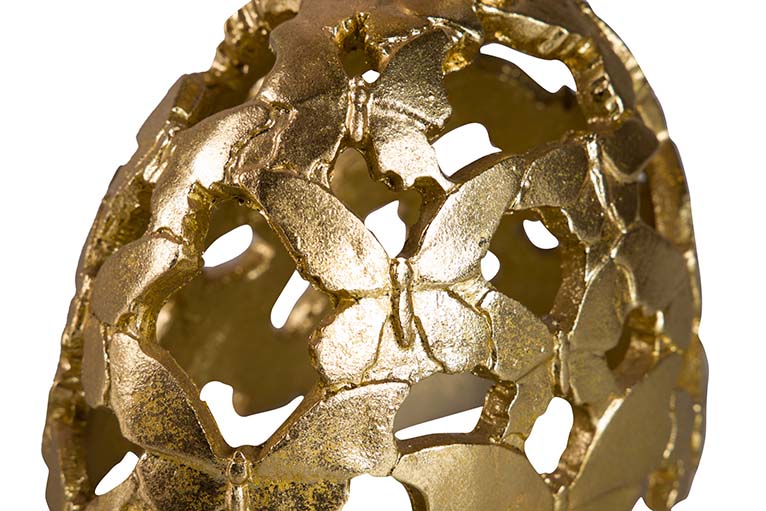 MENINA RESINA DORADA 15x10x18 CM