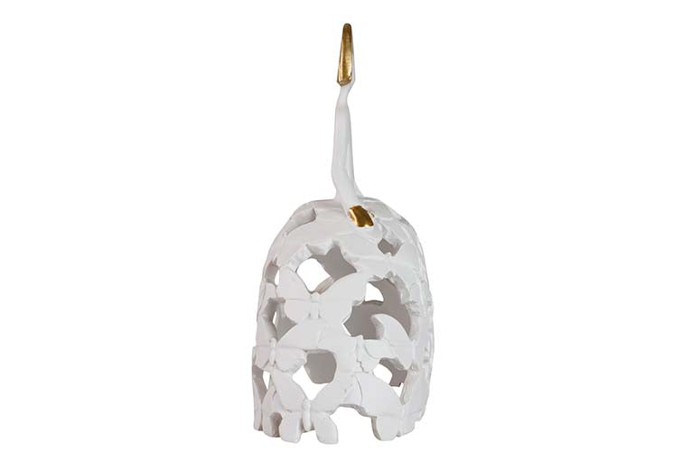 Golden weißes Harz 20x11x23 cm