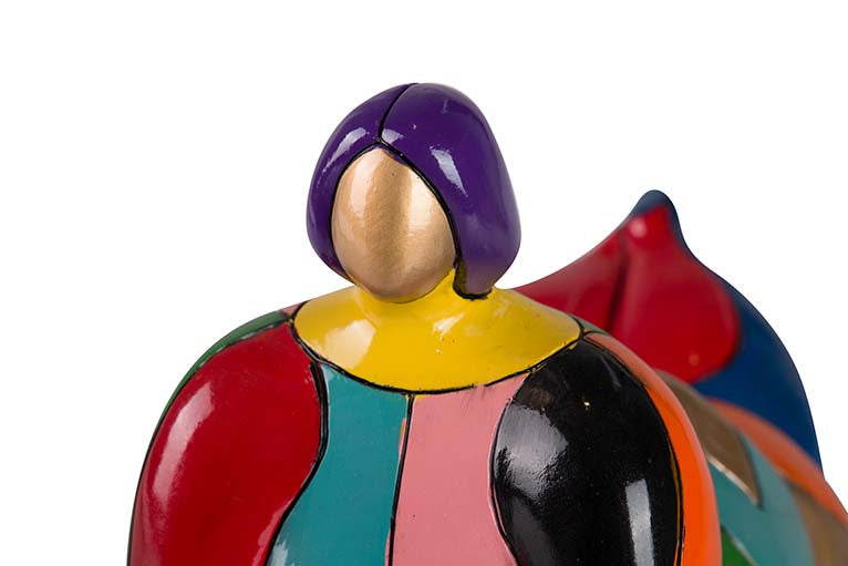 Figura donne resina 35x18x20 cm