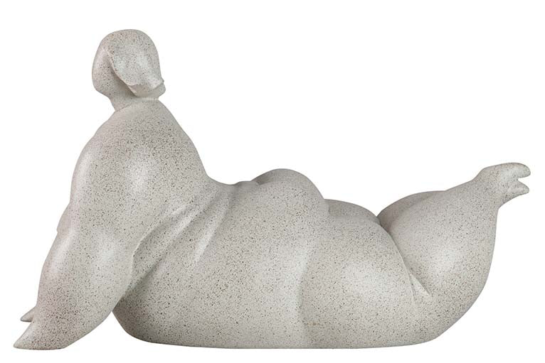Figura donne in resina yoga 35x18x20 cm