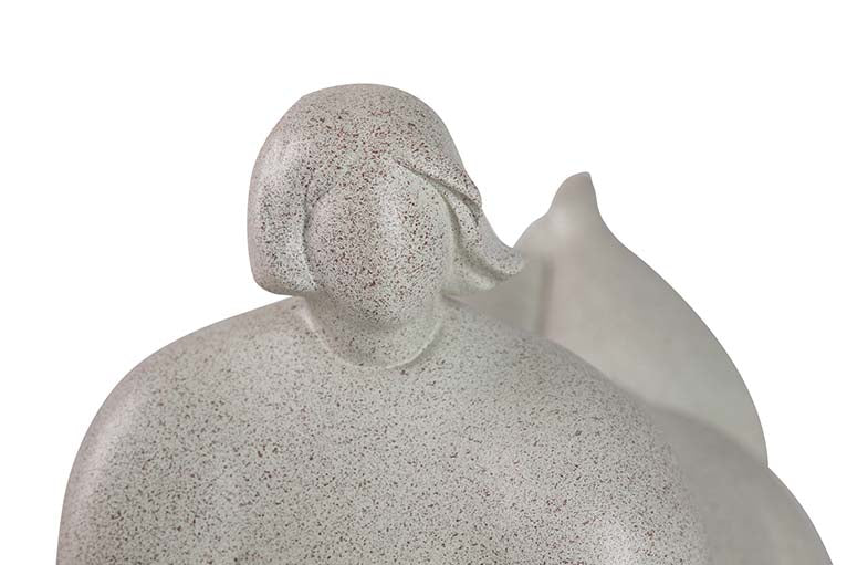 Figura donne in resina yoga 35x18x20 cm