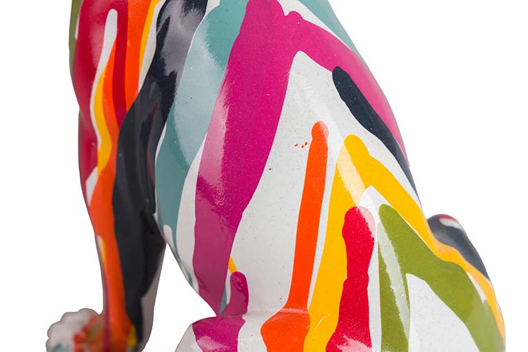 Figura Chihuahua Dog Resina 15x13x26 cm