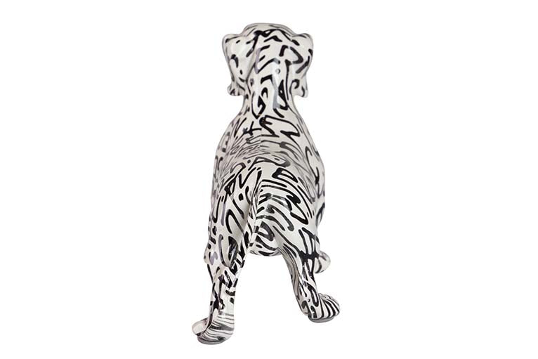 Figura Dog Teckel Resina 28x10x17 cm