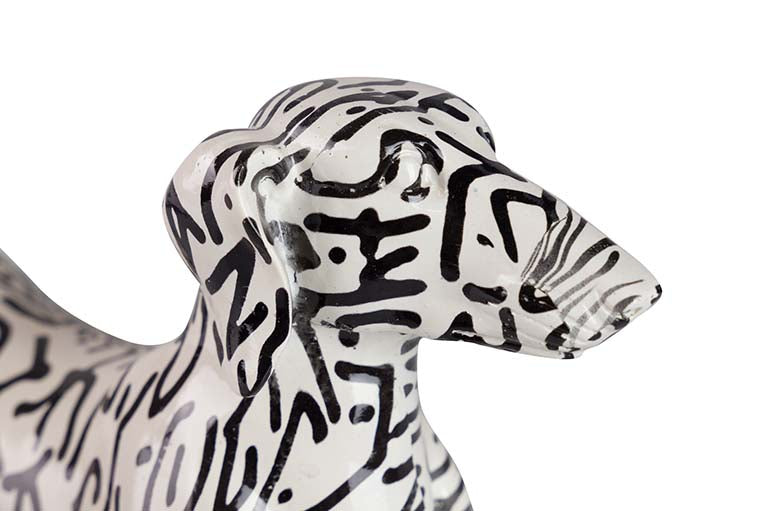 Figura Dog Teckel Resina 28x10x17 cm