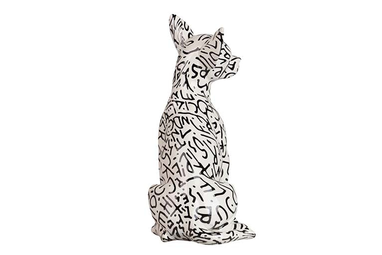 Figure Dog Resin 15x13x26 cm