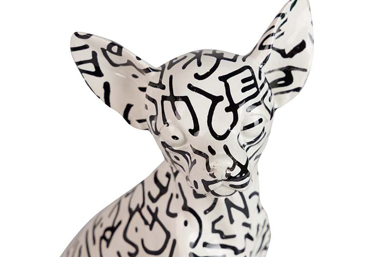 Figure Dog Resin 15x13x26 cm