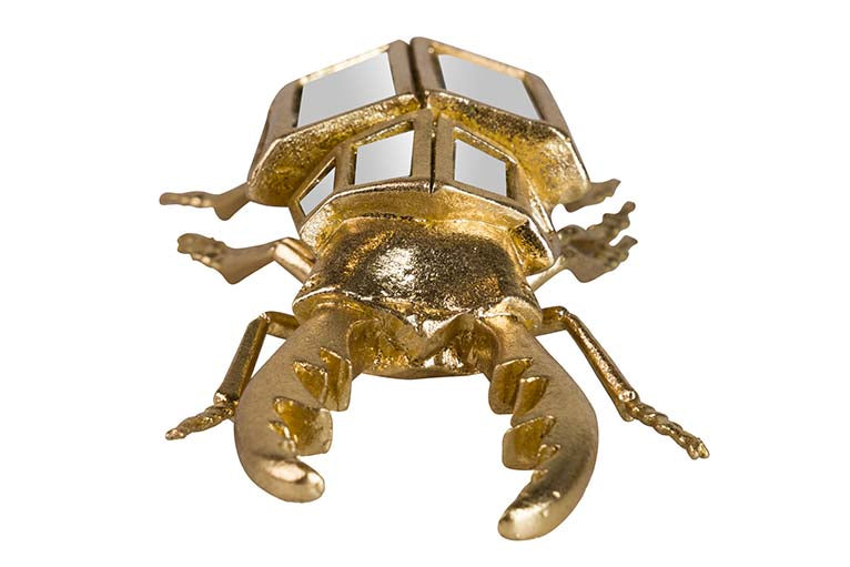 Figura Mirror de resina de besouro 21x12x7 cm