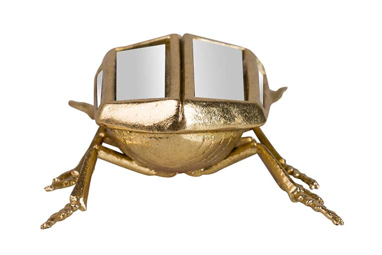 Figura Mirror de resina de besouro 21x12x7 cm