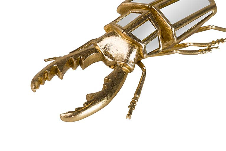 Figura Mirror de resina de besouro 21x12x7 cm