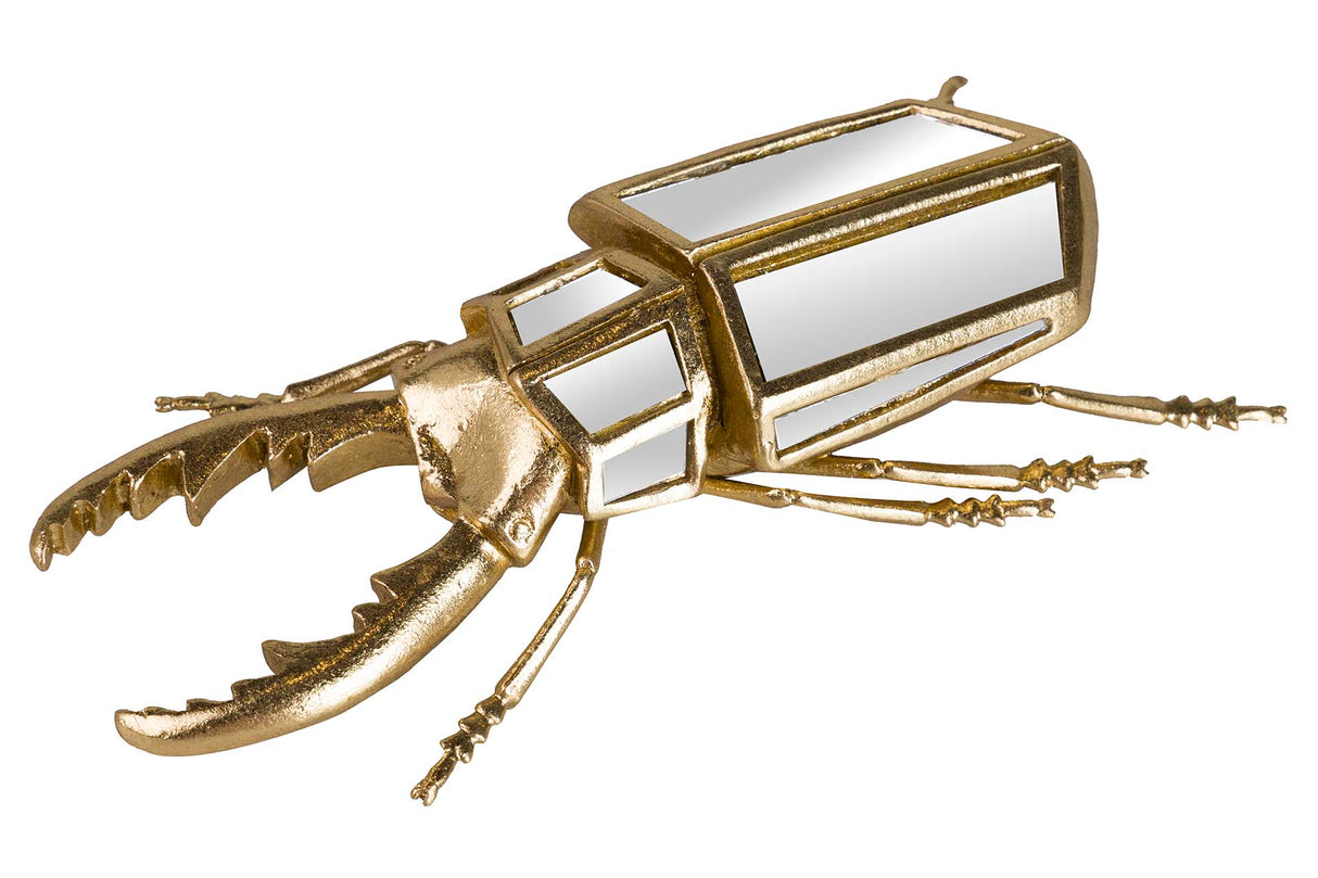 Figura Mirror de resina de besouro 21x12x7 cm