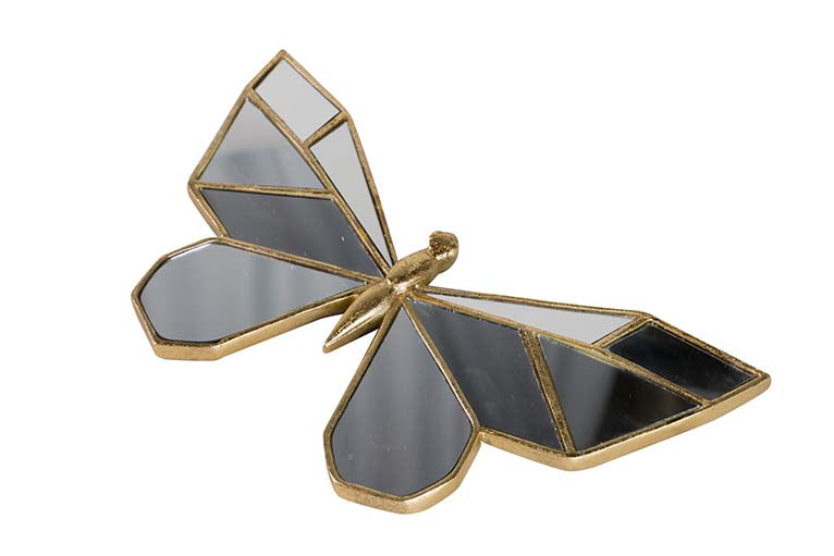 Figure Miroir en résine papillon 27x16x2 cm