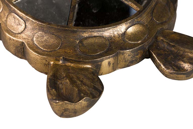 Figura Mirror di resina di tartaruga 39x34x6 cm