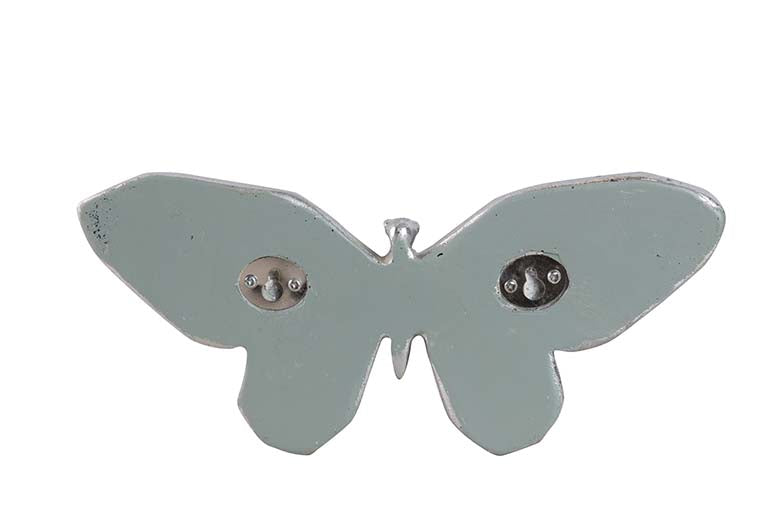 Figura Specchio d'argento farfalla 25x12x2 cm