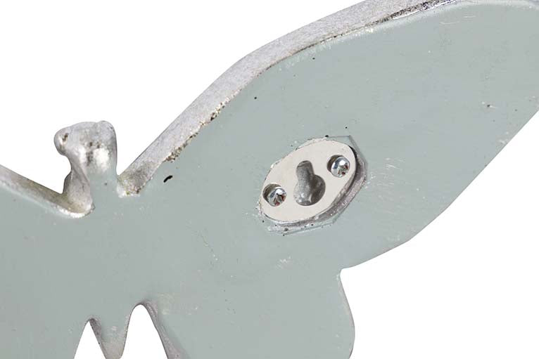 Figura Specchio d'argento farfalla 25x12x2 cm