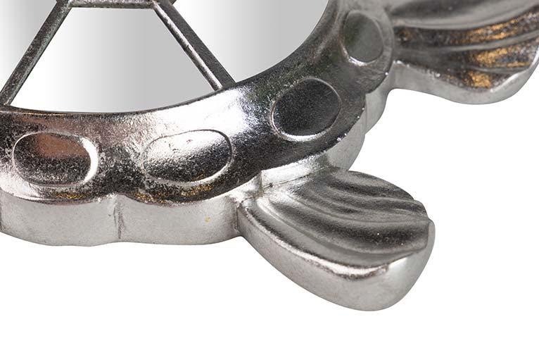 Figura Turtle Silver Mirror 39x34x6 cm