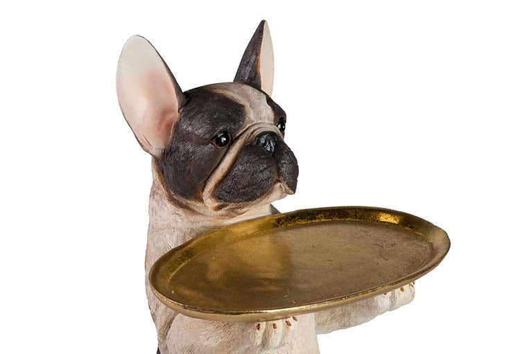 Bulldog Dog Resin 33x30x51 cm