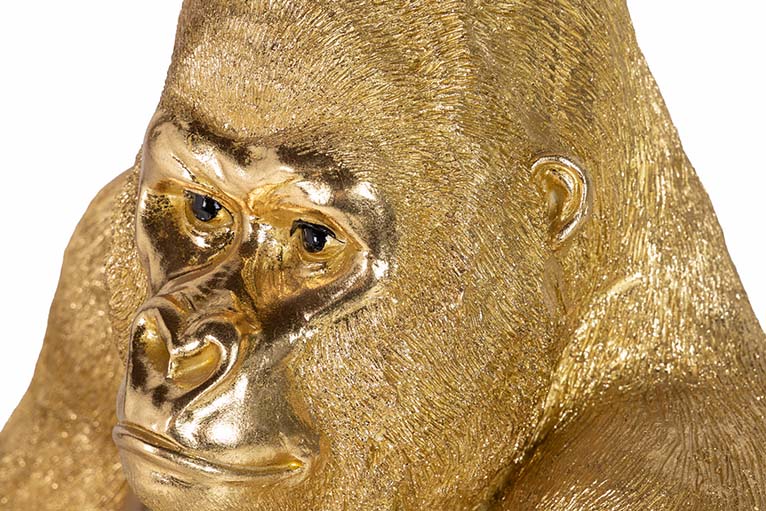 Golden Gorilla Figura 69x54x91 cm