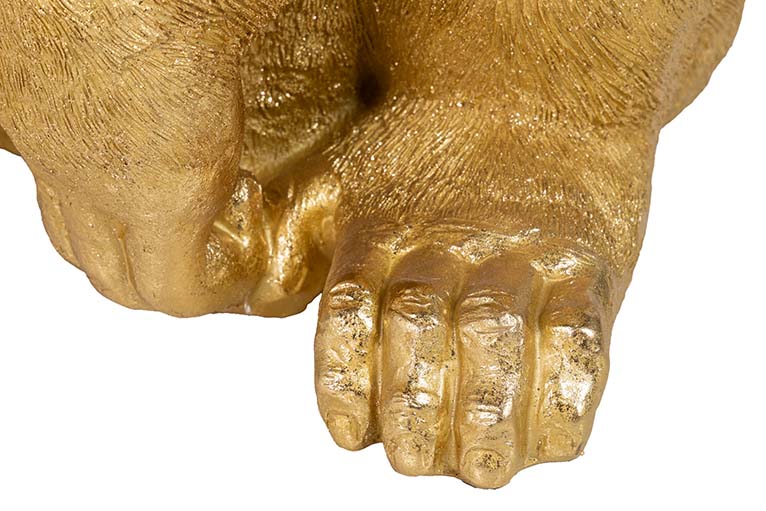 Golden Gorilla Figura 69x54x91 cm