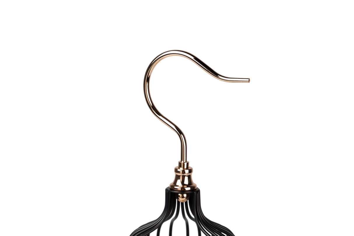 Figura decorazione metallo uccello 15x15x47 cm