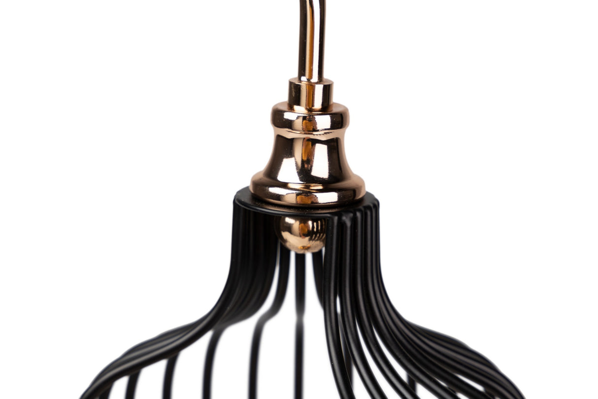 Figura decorazione metallo uccello 15x15x47 cm