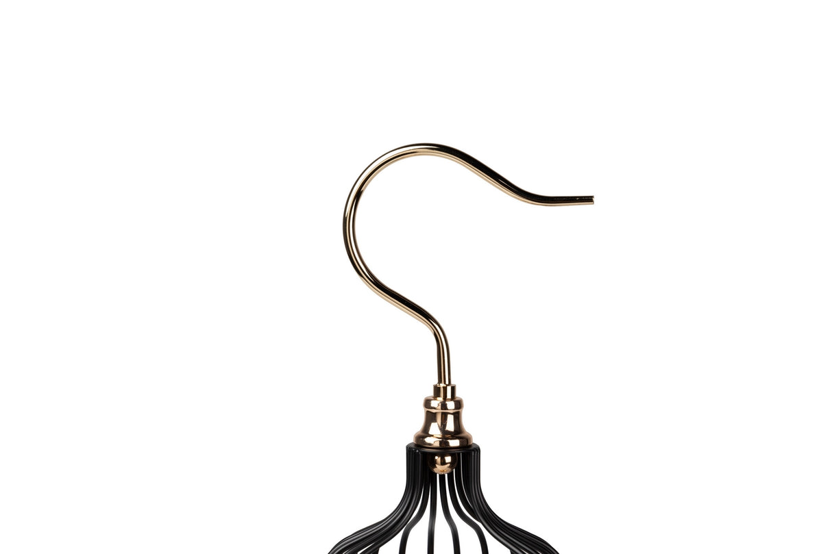 Figura decorazione metallo uccello 15x15x51 cm