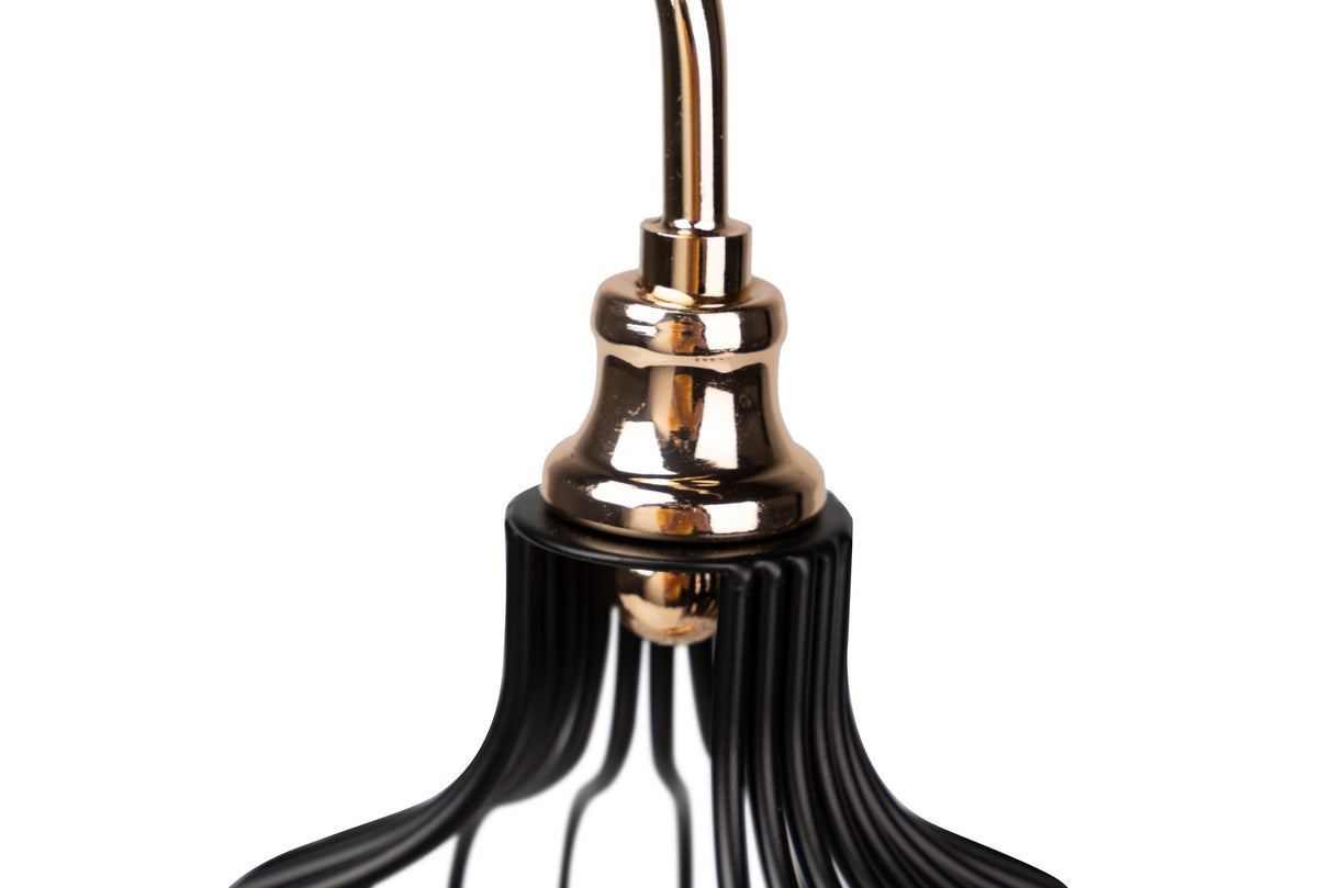 Figura decorazione metallo uccello 15x15x51 cm