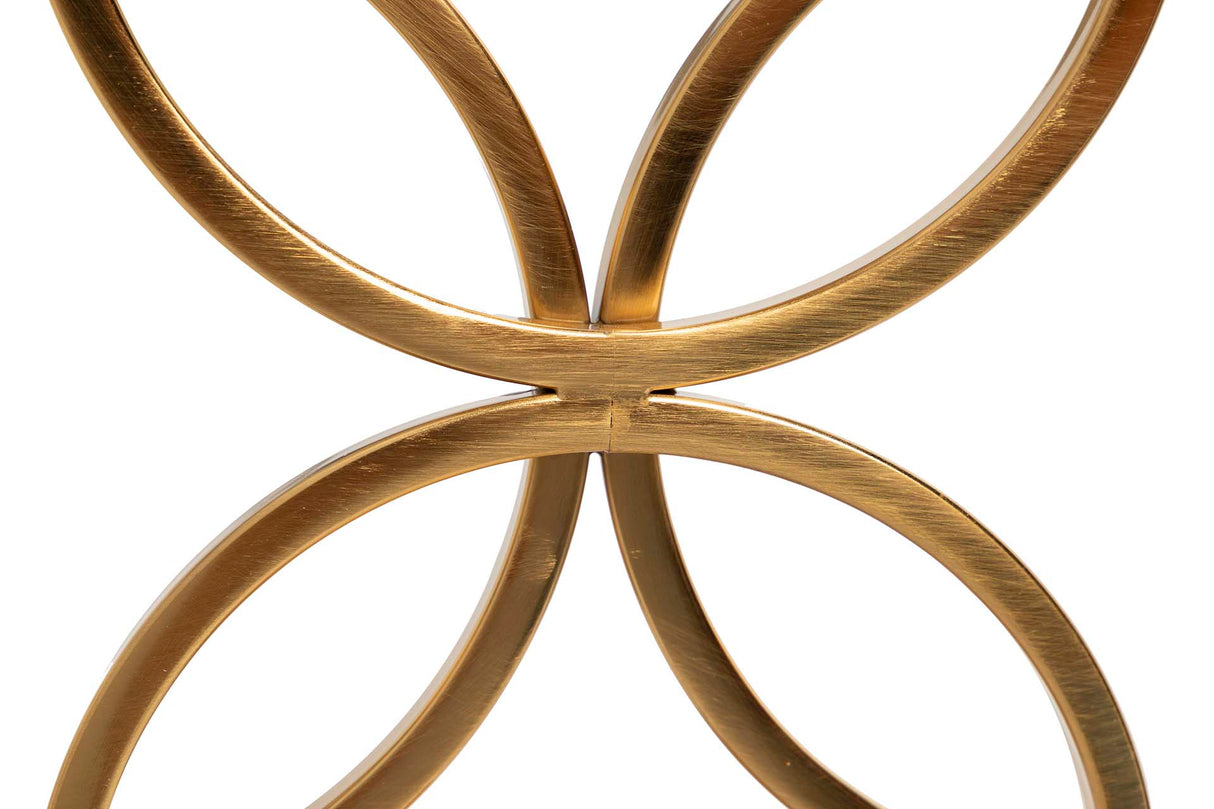 Porta de metal dourado 30x12x43 cm