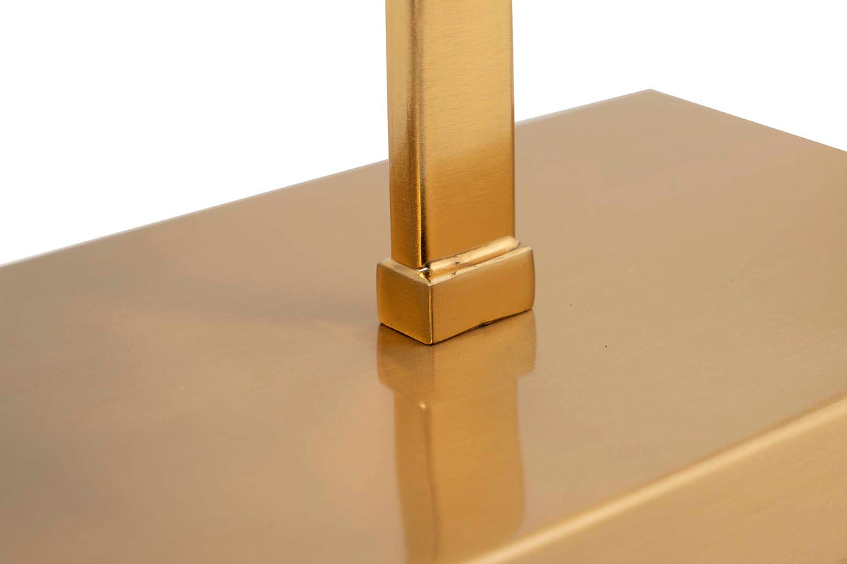 Porta de metal dourado 30x12x43 cm