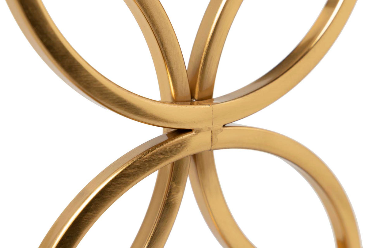 Porta de metal dourado 30x12x43 cm
