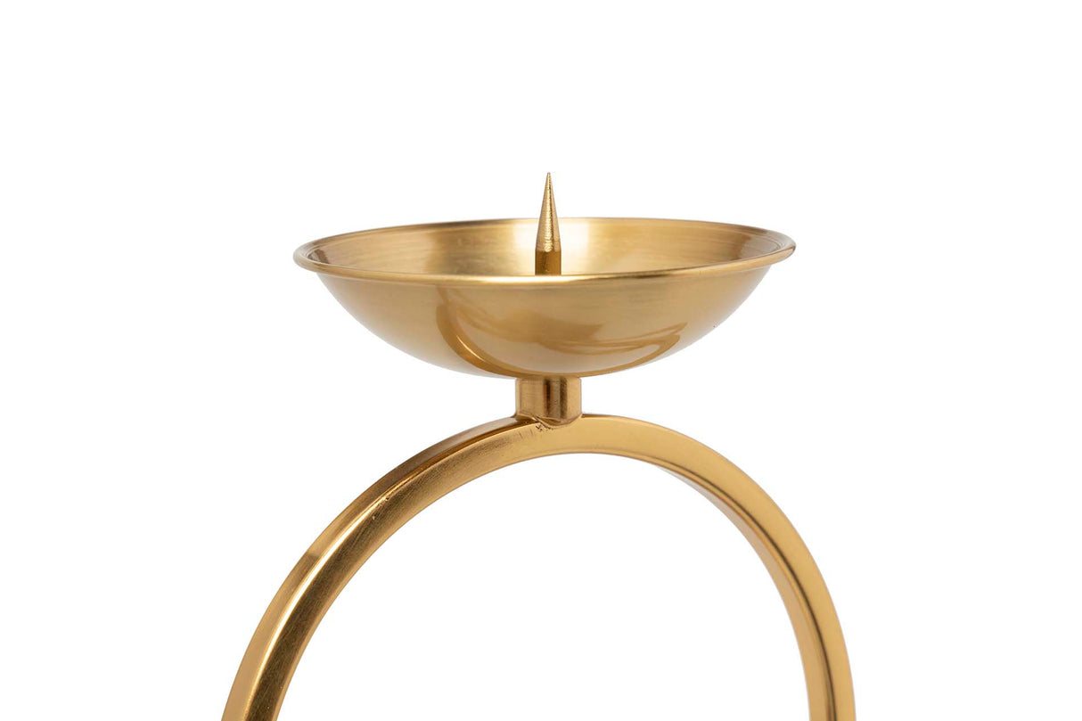 Porta de metal dourado 30x12x43 cm
