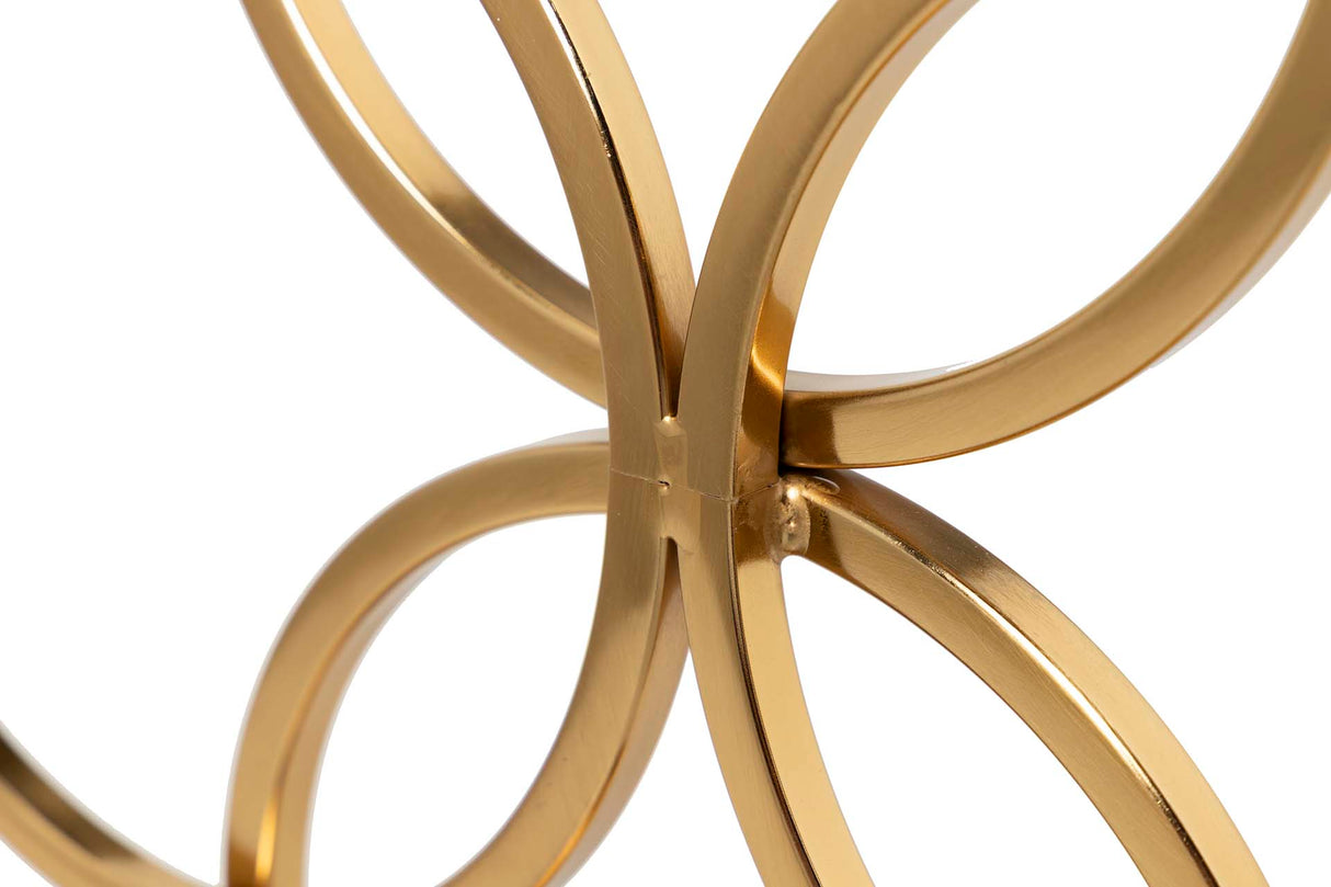 Porta de metal dourado 30x12x43 cm