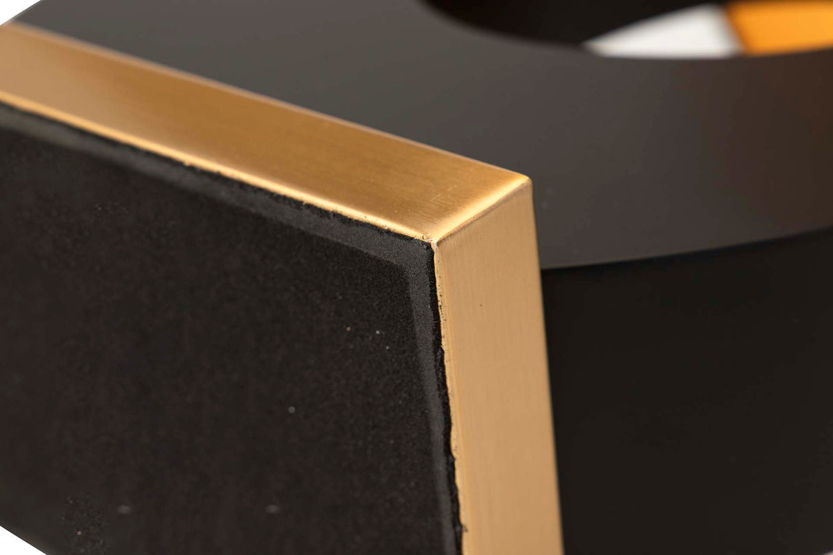 Lâmpada de reunião de metal preto MDF 40x40x68 cm