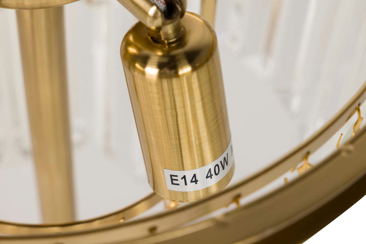 Golden Metall Metall Tischlampe 30x30x60 cm