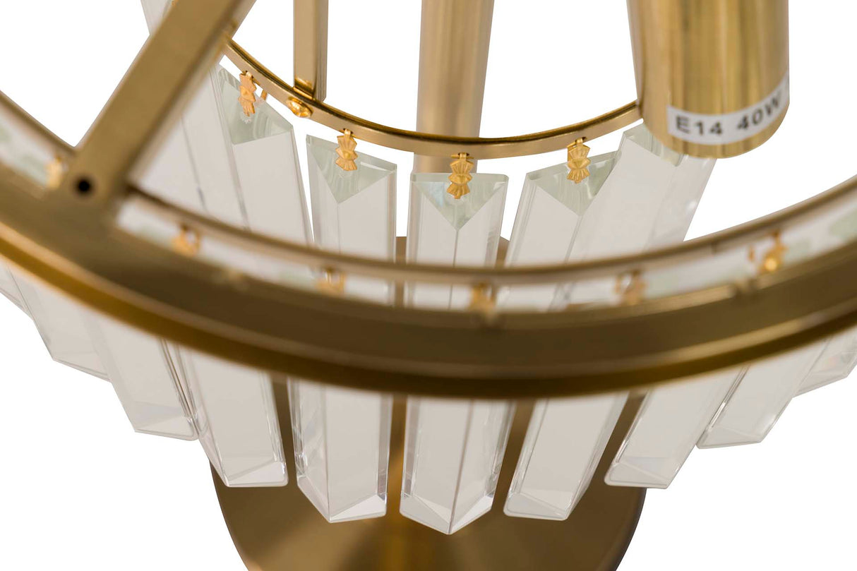 Golden Metall Metall Tischlampe 30x30x60 cm