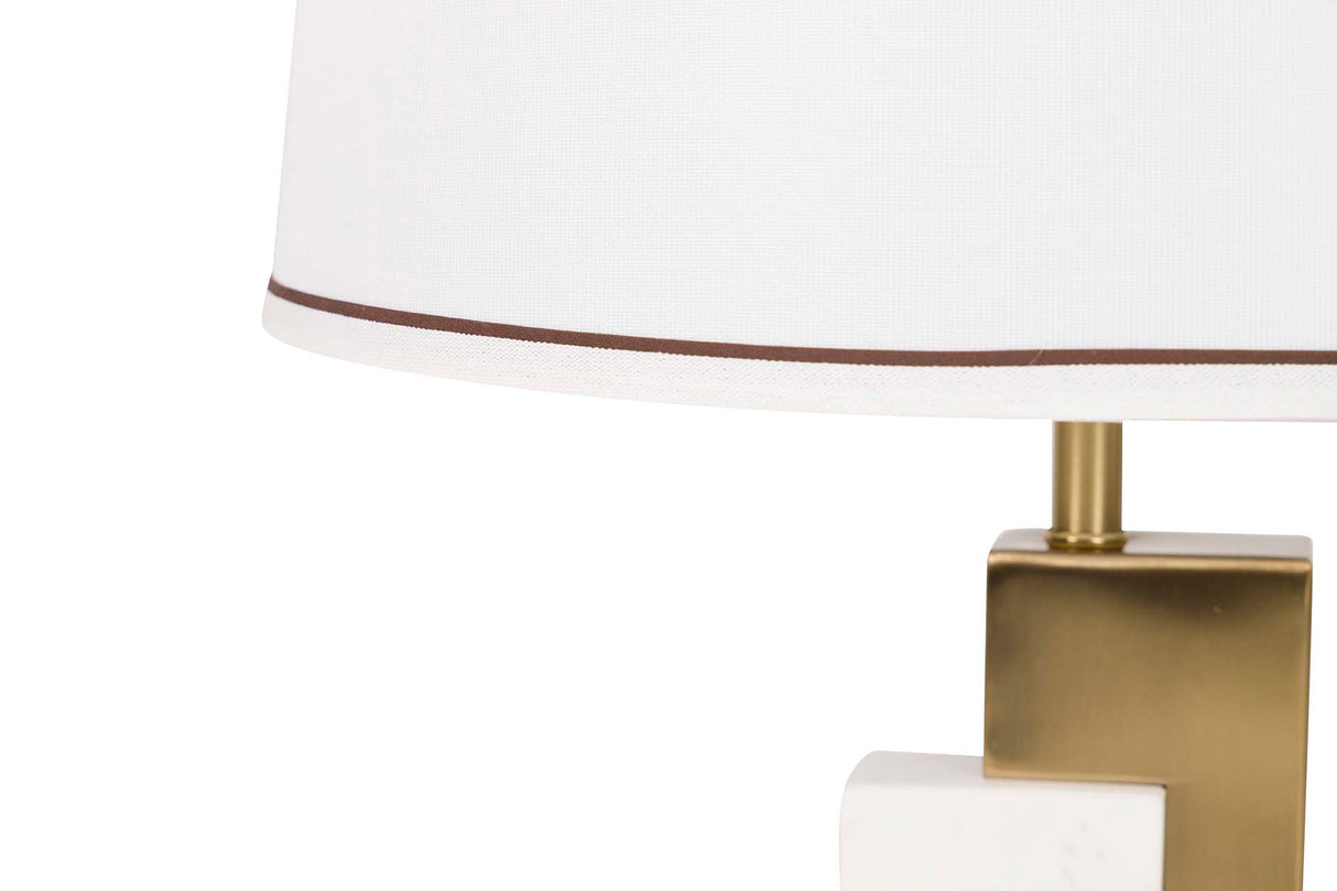 Lampada da tavolo in metallo in marmo 36x36x62 cm