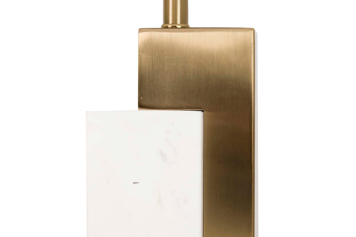 Lampada da tavolo in metallo in marmo 36x36x62 cm