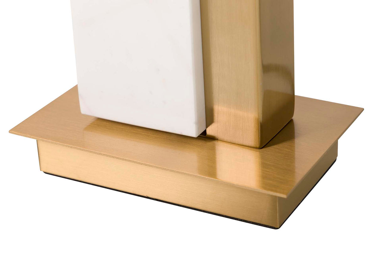 Lampada da tavolo in metallo in marmo 36x36x62 cm