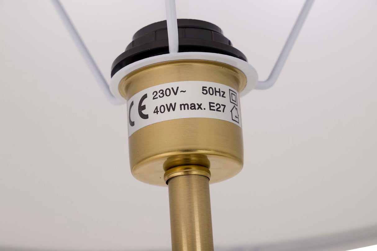 Lampada da tavolo in metallo in marmo 36x36x62 cm