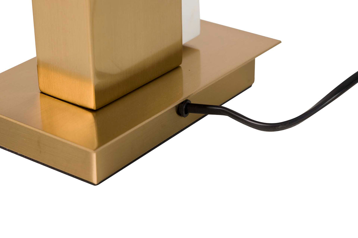 Lampada da tavolo in metallo in marmo 36x36x62 cm