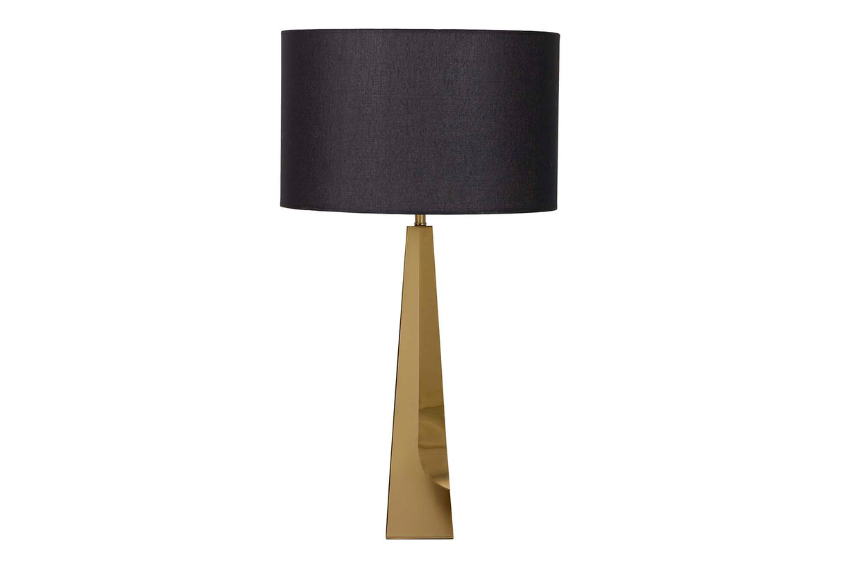 Lampada da incontro in metallo nero 40x40x72 cm