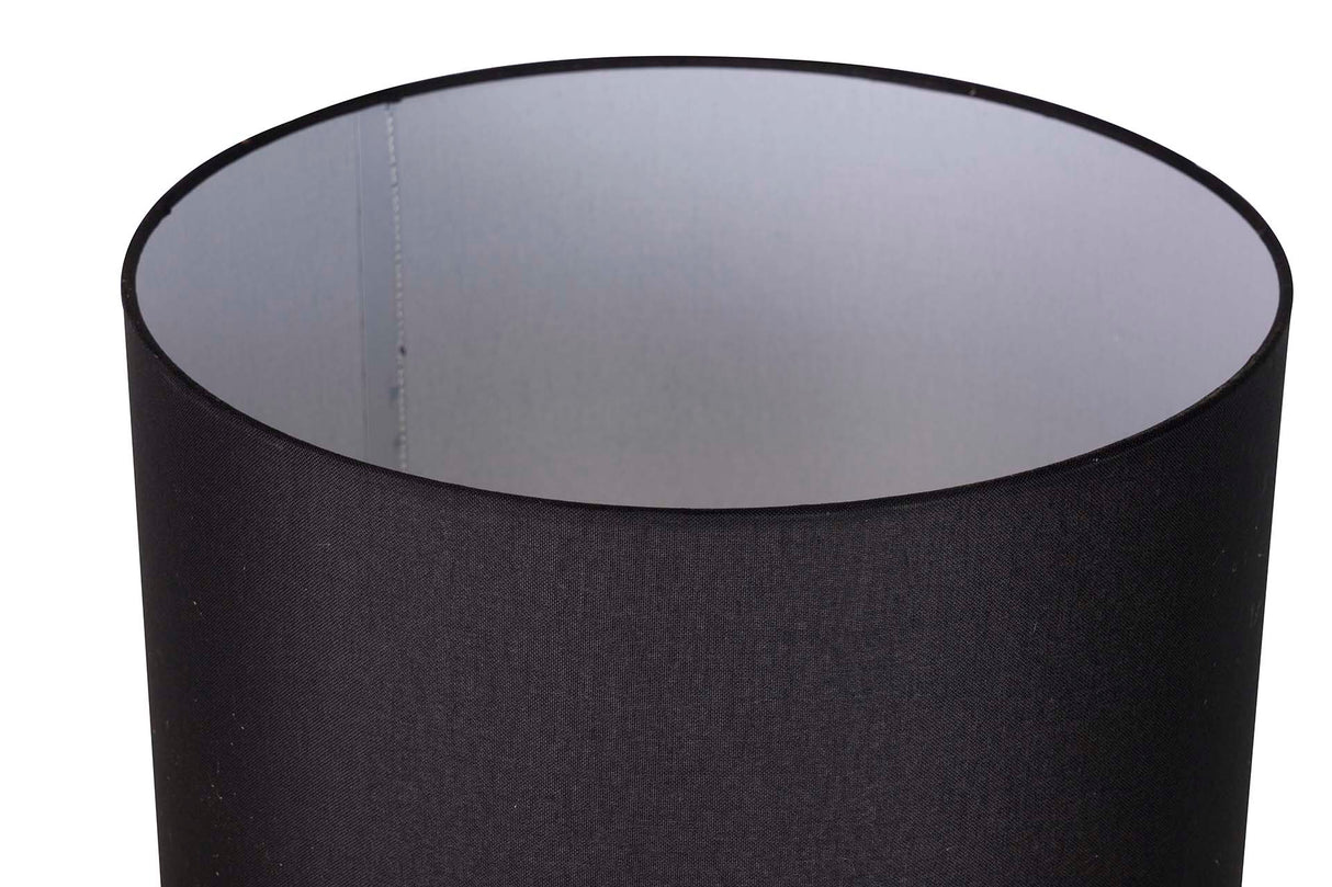 Lampada da incontro in metallo nero 40x40x72 cm