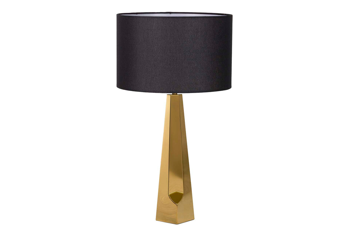 Lampada da incontro in metallo nero 40x40x72 cm