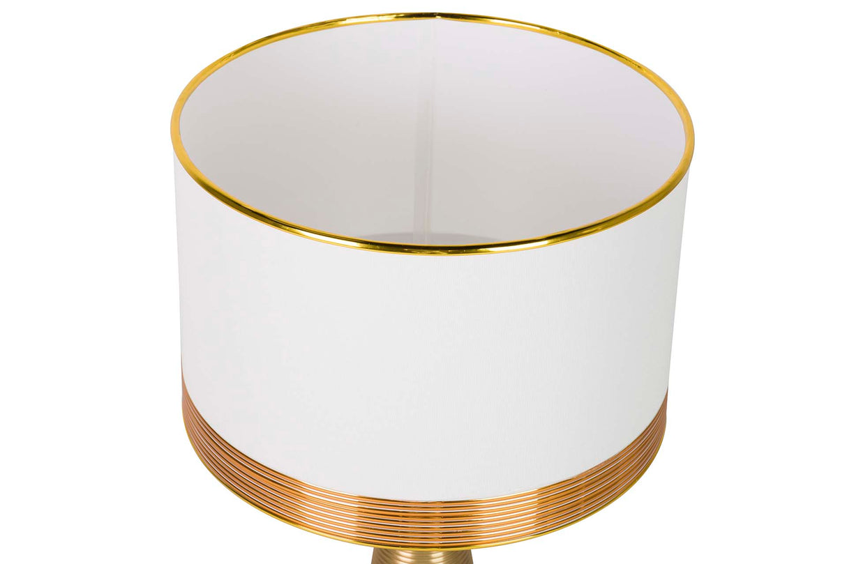 Lampada desktop in cristallo metallico 38x38x68 cm